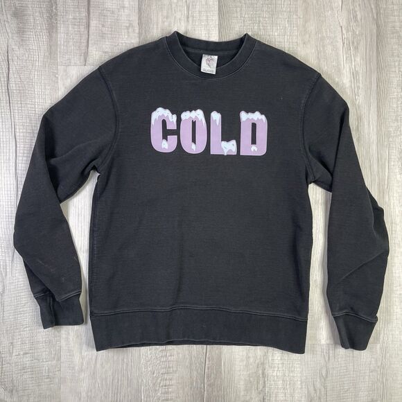 Ice Cream Billionaire Boys Club BBC Cold Crewneck Black Sweatshirt Mens Medium V - Picture 1 of 9